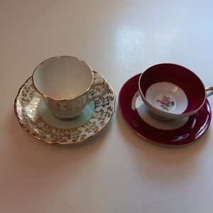Two Demitasse China Cups